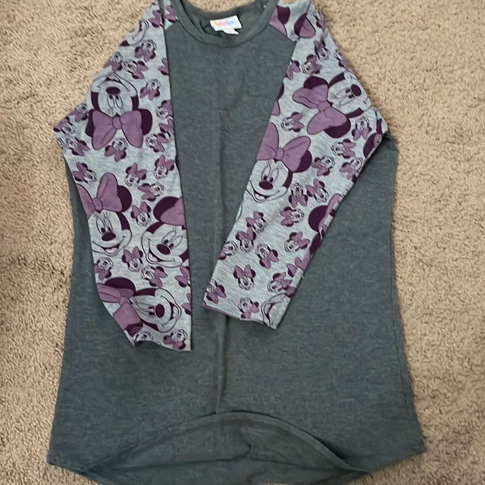 XS Lularoe 3/4 Sleeve Disney Minnie Top